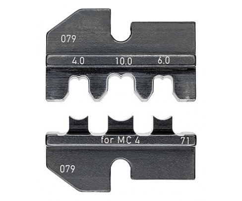 Плашка опрессовочная для штекеров Solar MC4 (Multi-Contact) Knipex KN-974971