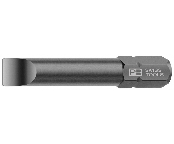 Бита шлицевая PrecisionBits C6,3 с внешним шестигранником 1/4 PB Swiss Tools PB C6.100 / 2 0.6 x 4