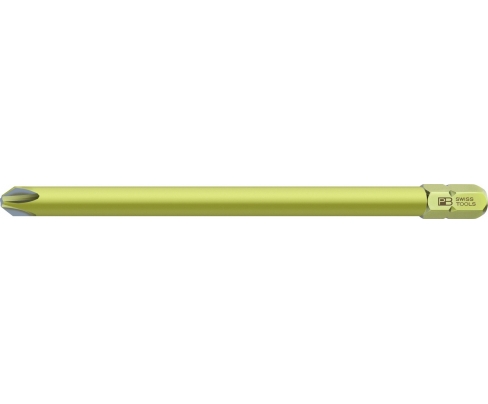 Бита крестовая Phillips PrecisionBits C6,3 с внешним шестигранником 1/4 PB Swiss Tools PB C6L.190/0-80 PH0