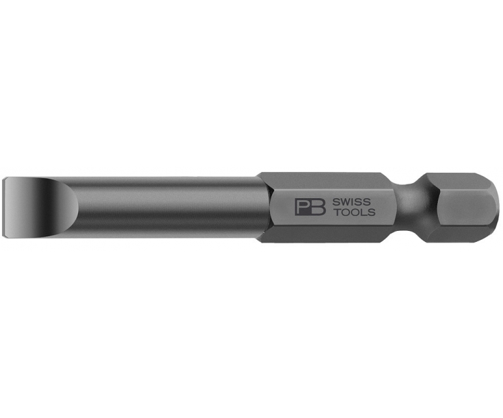 Бита шлицевая PrecisionBits E6,3 с внешним шестигранником 1/4 PB Swiss Tools PB E6.100/2 0.6 x 4