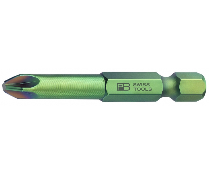 Бита крестовая Pozidriv PrecisionBits E6,3 с внешним шестигранником 1/4 PB Swiss Tools PB E6.192 / 3 PZ3