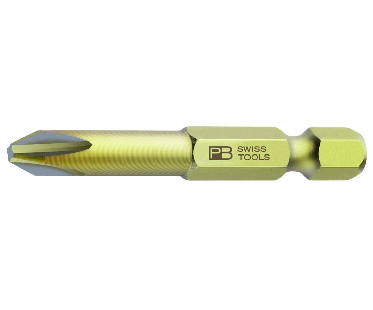 Бита крестовая Phillips PrecisionBits E6,3 с внешним шестигранником 1/4 PB Swiss Tools PB E6.190 / 0 PH0