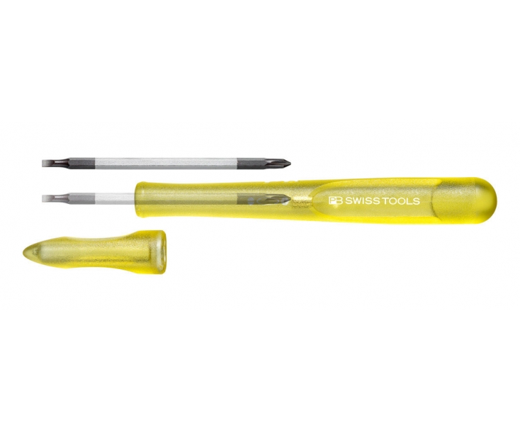 Отвертка прецизионная прецизионная PB Swiss Tools со сменным жалом SL PH PB 168.00-30 YE желтая