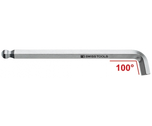 Ключ штифтовый HEX PB Swiss Tools PB 2212.4 со сферической головкой угол 100º M4