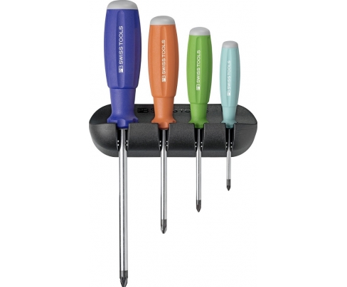Набор крестовых отверток Pozidriv SwissGrip PB Swiss Tools PB 8243.RB 4 шт.