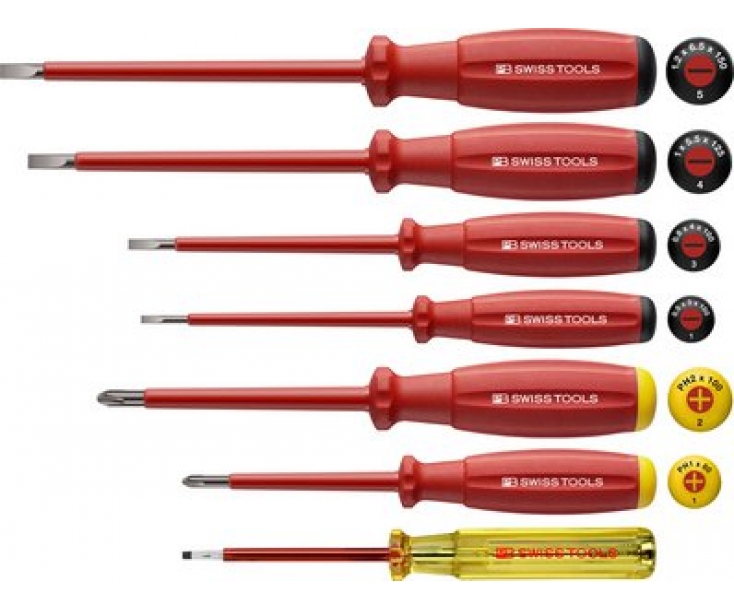 Набор диэлектрических отверток SwissGrip SL PH PB Swiss Tools PB 58541.CN 7 шт. в блистере