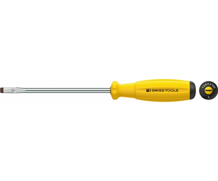Отвертка шлицевая антистатическая SwissGrip ESD PB Swiss Tools 8100.4-140 ESD 1 x 6.5