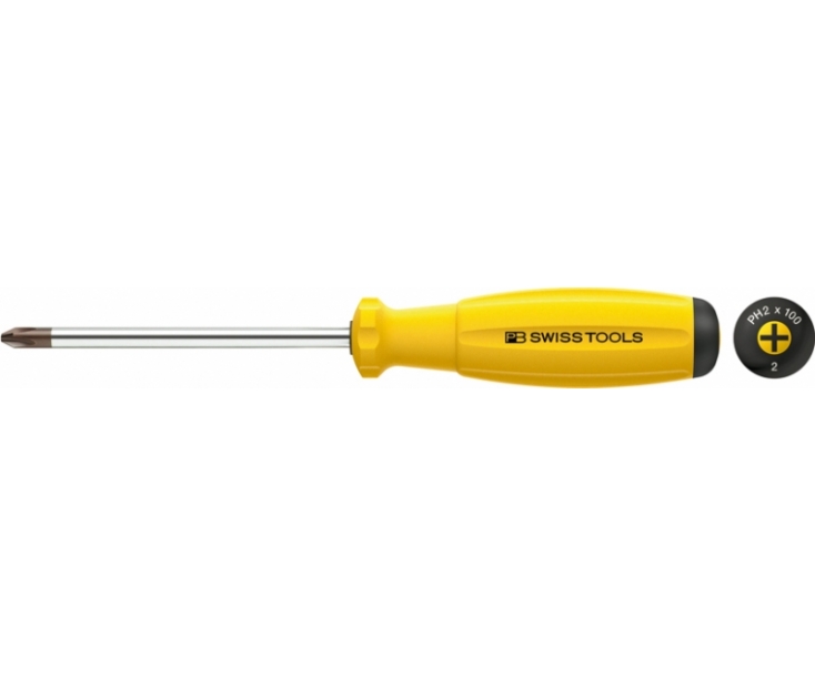 Отвертка крестовая антистатическая Phillips SwissGrip ESD PB Swiss Tools 8190.2-100 ESD PH2