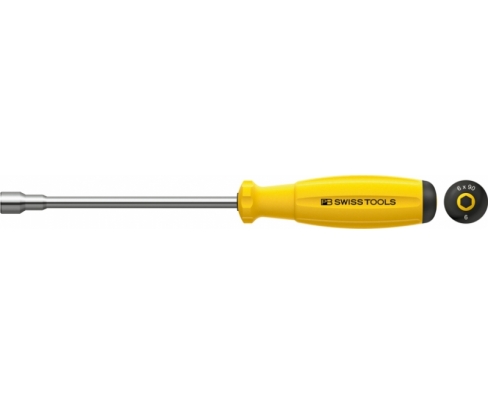 Отвертка-торцовый ключ HEX Nut антистатическая SwissGrip ESD PB Swiss Tools PB 8200.6-90 ESD M6