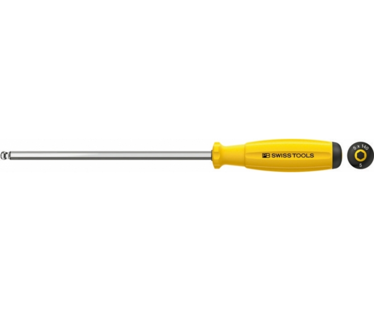 Отвертка HEX антистатическая SwissGrip ESD PB Swiss Tools PB 8206.S 2,5-90 ESD со сферической головкой M2,5