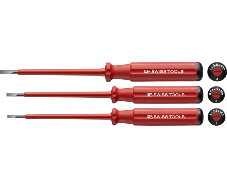 Набор шлицевых диэлектрических отверток PB Swiss Tools PB 5539 3 шт.