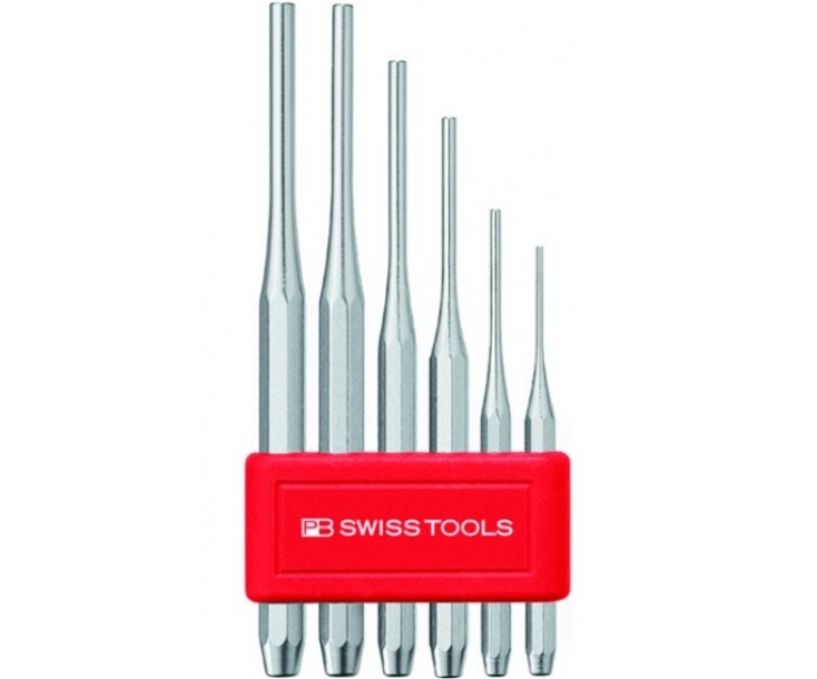 Набор восьмигранных цилиндрических шлифованных пробойников PB Swiss Tools PB 750.BL