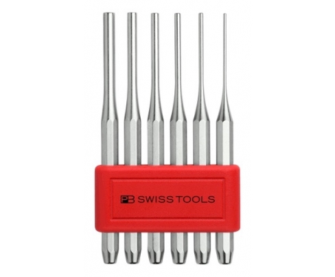Набор восьмигранных цилиндрических шлифованных пробойников PB Swiss Tools PB 755.BL