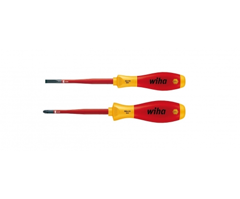 Набор отверток Wiha SoftFinish electric шлиц  Pozidriv SB 3201 S202 36332 в блистере