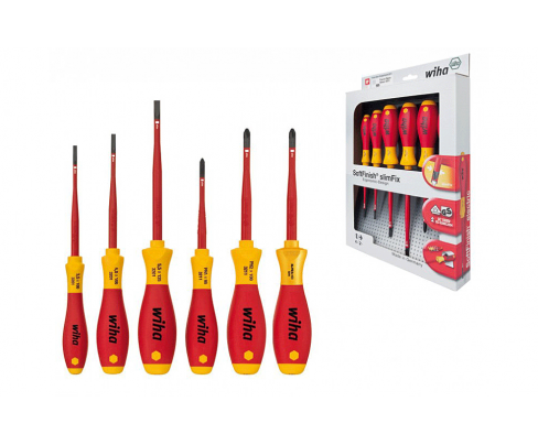 Набор отверток Wiha SoftFinish electric SlimFix 3201 K6 01 38362
