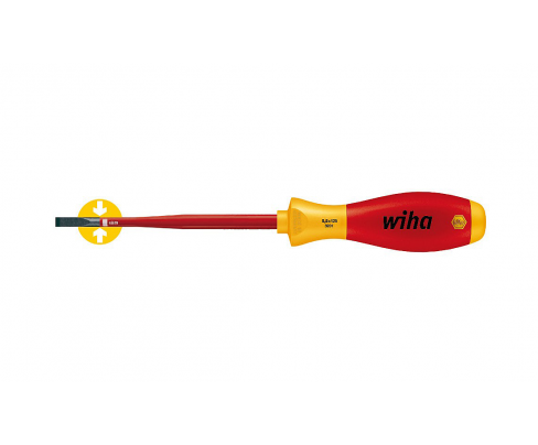 Отвертка Wiha SoftFinish electric slimFix Slotted 3201 35446 3,5 x 100 шлицевая