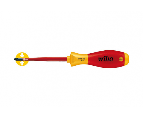 Отвертка Wiha SoftFinish electric slimFix Xeno 3271 35502 SL/PH1 x 80 шлиц Phillips