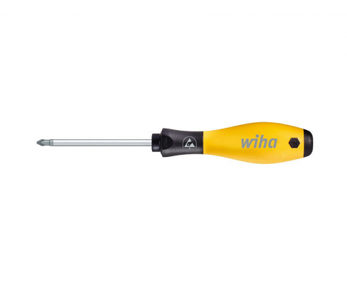 Отвертка Wiha SoftFinish ESD Pozidriv 313ESD 26929 PZ1 x 80 крестовая