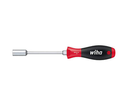 Отвертка Wiha SoftFinish HEX nut 347 Zoll 02837 1/4 x 125 торцевая дюймовая с шестигранником под гаечный ключ