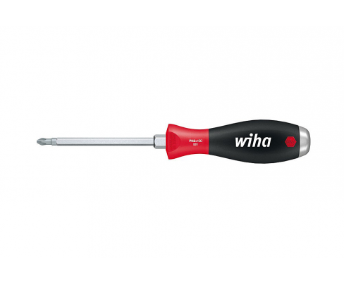 Отвертка Wiha SoftFinish Phillips 531 03237 PH1 x 80 крестовая ударная с шестигранным жалом