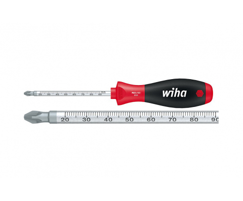 Отвертка Wiha SoftFinish Pozidriv 3131 35399 PZ2 x 100 крестовая со шкалой