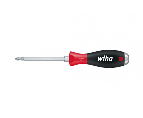Отвертка Wiha SoftFinish Pozidriv 532 03245 PZ1 x 80 крестовая ударная с шестигранным жалом