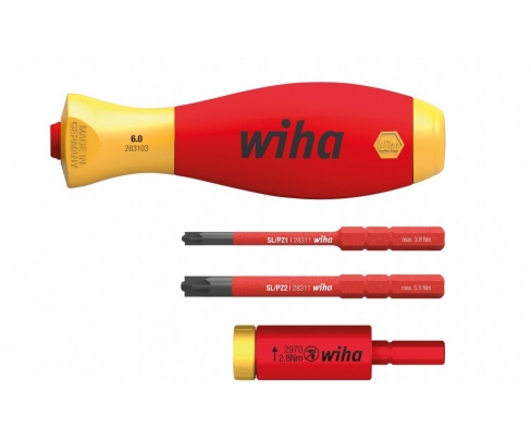Стартовый набор easyTorque Adapter electric 2,8 Нм XENO SL/PZ Wiha 29701 280 S4 41478 4 предмета